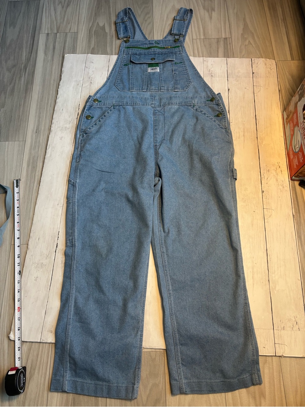 liberty Women’s Relaxed Denim Overalls - Grey Blue